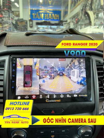 Lắp màn hình Ô tô liền Camera 360 độ xe Ford Ranger 2020