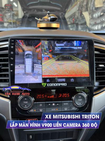 Màn Hình Liền Camera 360 độ lắp xe Bán tải Mitsubishi Triton