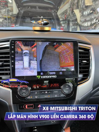 Màn Hình Liền Camera 360 độ lắp xe Bán tải Mitsubishi Triton