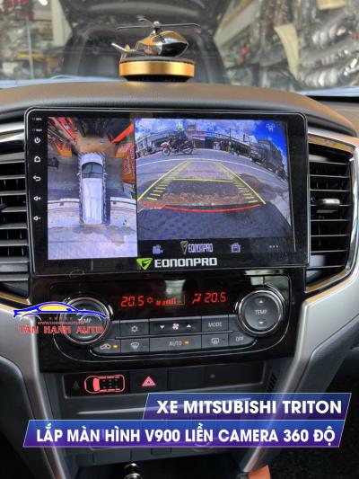 Màn Hình Liền Camera 360 độ lắp xe Bán tải Mitsubishi Triton