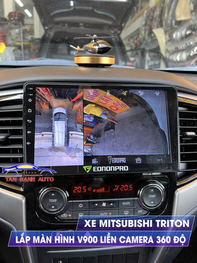 Màn Hình Liền Camera 360 độ lắp xe Bán tải Mitsubishi Triton