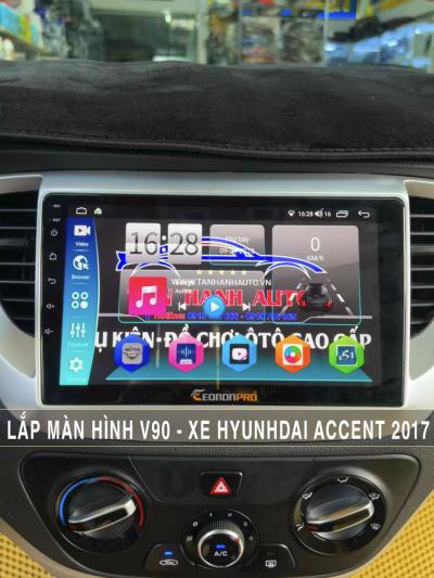 Màn hình Ô tô Android lắp xe Hyundai Accent 2017